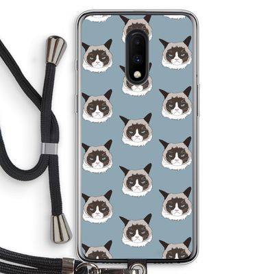 It's a Purrr Case: OnePlus 7 Transparant Hoesje met koord