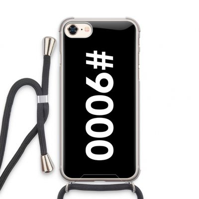 #9000: iPhone 8 Transparant Hoesje met koord