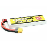 LemonRC LiPo accupack 7.4 V 3300 mAh Aantal cellen: 2 35 C Softcase XT60 - thumbnail