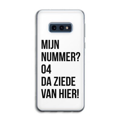 Da ziede van hier: Samsung Galaxy S10e Transparant Hoesje