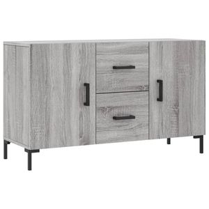 vidaXL Dressoir 100x36x60 cm bewerkt hout grijs sonoma eikenkleurig