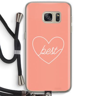 Best heart: Samsung Galaxy S7 Transparant Hoesje met koord