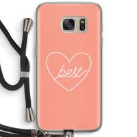 Best heart: Samsung Galaxy S7 Transparant Hoesje met koord