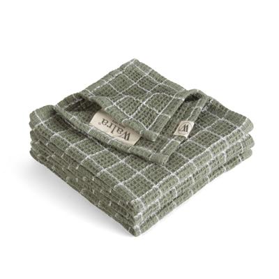 Walra Vaatdoek Dry with Cubes Legergroen - 3 stuks