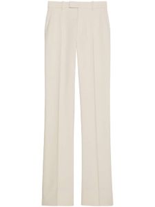 Gucci pantalon de tailleur à coupe évasée - Blanc