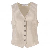 Enjoy - Beige | Dames | Gilet | Beige | XL | regular | Kamst mode