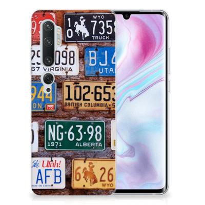 Xiaomi Mi Note 10 Pro | Siliconen hoesje | met foto Kentekenplaten