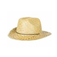 PartyXplosion Verkleed hoedje voor Tropical Hawaii Beach party - Stro hoed - volwassenen - Carnaval   -