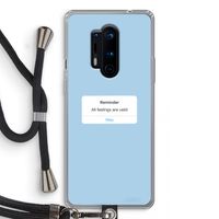 Reminder: OnePlus 8 Pro Transparant Hoesje met koord
