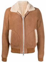 Balmain veste en daim à manches longues - Marron