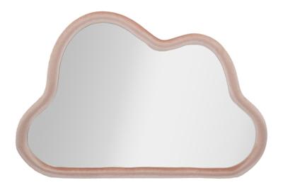 WANDSPIEGEL WOLK ROZE FLUWEEL CM 90X4X60
