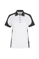 Hakro 239 Women's polo shirt Contrast MIKRALINAR® - White/Anthracite - 6XL