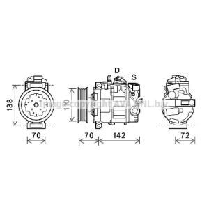 Ava Cooling Airco compressor AIK381