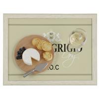 Mars & More Schootkussen Laptray - wijn pinot grigio print - 43 x 33 cm