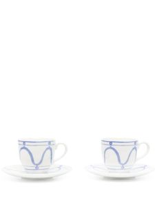 Themis Z Tasse de café ou de thé Serenity (lot de deux) - Blanc