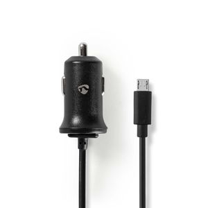 Nedis Autolader | 1x 2.4 A |Micro-USB | 1 m | 12 W | 1 stuks - CCHAM240ABK CCHAM240ABK