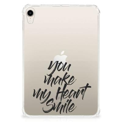 Apple iPad mini 6 (2021) Back cover met naam Heart Smile Apple iPad mini 6 (2021) Back cover met naam Heart Smile