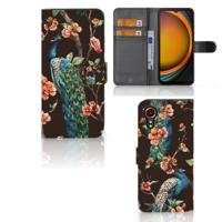 Samsung Galaxy Xcover 7 | Telefoonhoesje | Met pasjeshouder | Pauw met Bloemen