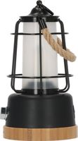 Brennenstuhl Oplaadbare campinglamp CAL 1 met henneptouw en bamboevoet ledlamp - thumbnail