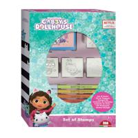 Multiprint Gabby&apos;s poppenhuis stempelset met 4 stempels