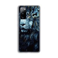 Darkness Lion: Samsung Galaxy S20 FE / S20 FE 5G Transparant Hoesje