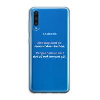 gij zijt ook iemand: Samsung Galaxy A50 Transparant Hoesje