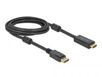 Delock 85957 Actieve DisplayPort 1.2 naar HDMI-kabel 4K 60 Hz 3 m - thumbnail
