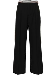 PINKO x Patrick McDowell pantalon palazzo à détail de ruban - Noir