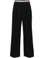 PINKO x Patrick McDowell pantalon palazzo à détail de ruban - Noir