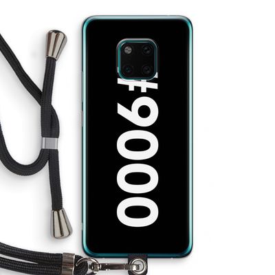 #9000: Huawei Mate 20 Pro Transparant Hoesje met koord