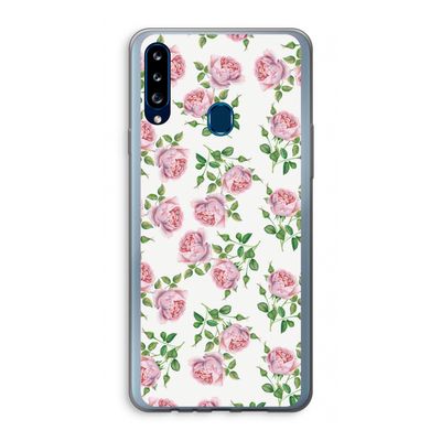 Kleine roosjes: Samsung Galaxy A20s Transparant Hoesje