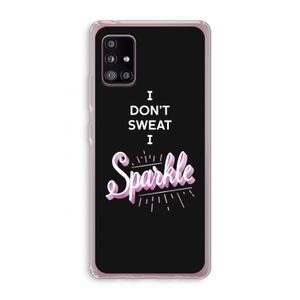 Sparkle quote: Samsung Galaxy A51 5G Transparant Hoesje