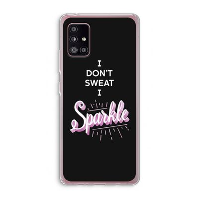 Sparkle quote: Samsung Galaxy A51 5G Transparant Hoesje