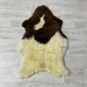 Schapenvacht bruin creme 110x70cm M