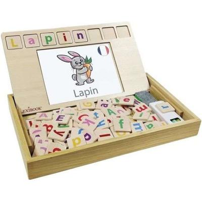 Bio Toys - Tweetalig Frans / Engels Woordschool - Houten spel Bio Toys - Tweetalig Frans / Engels Woordschool - Houten spel