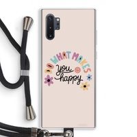 Happy days: Samsung Galaxy Note 10 Plus Transparant Hoesje met koord