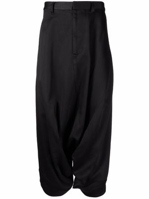 Julius short à coupe sarouel - Noir
