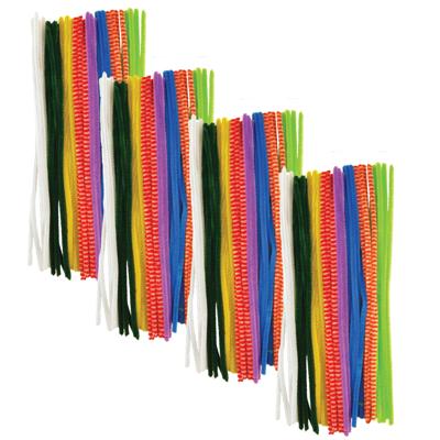 Chenille draad - 120x - gekleurd - 30 cm - hobby/knutsel materialen