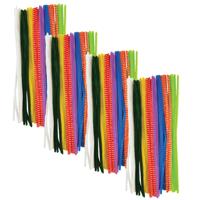 Chenille draad - 120x - gekleurd - 30 cm - hobby/knutsel materialen