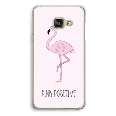 Pink positive: Samsung A3 (2017) Transparant Hoesje