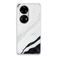 Elegante marmer: Huawei P50 Pro Transparant Hoesje