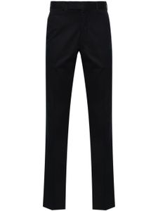 Zegna pantalon droit à plis marqués - Bleu