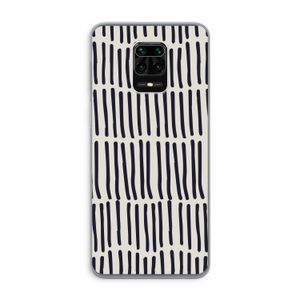 Moroccan stripes: Xiaomi Redmi Note 9 Pro Transparant Hoesje