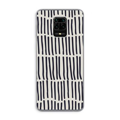 Moroccan stripes: Xiaomi Redmi Note 9 Pro Transparant Hoesje