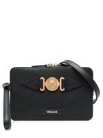 Versace sacoche Medusa Biggie en cuir - Noir