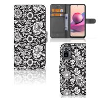 Xiaomi Redmi Note 10S | 10 4G | Poco M5s Hoesje Black Flowers