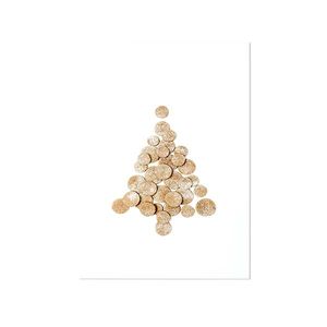 Schilderij op Paneel Kerstboom Confetti White PVC 50x70 Tesa Powerstrips
