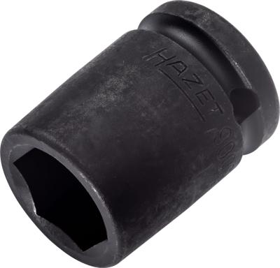 HAZET Krachtdopsleutel 900S-19 · 1/2 inch (12,5 mm) vierkant hol · Buiten-zeskant-tractieprofiel · SW 19 mm