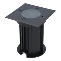 Ramsay LED Grondspot Vierkant - Dimbaar - GU10 - Excl. Lichtbron - Tuinspot - Zwart - IP67 waterdicht - Overrijdbaar voor de Oprit, Tuin en Terras