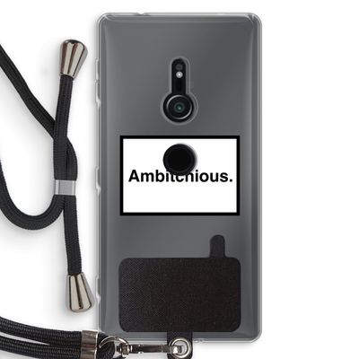 Ambitchious: Sony Xperia XZ2 Transparant Hoesje met koord